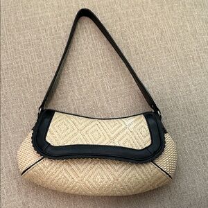 Coldwater Creek Black and Tan Shoulder Bag